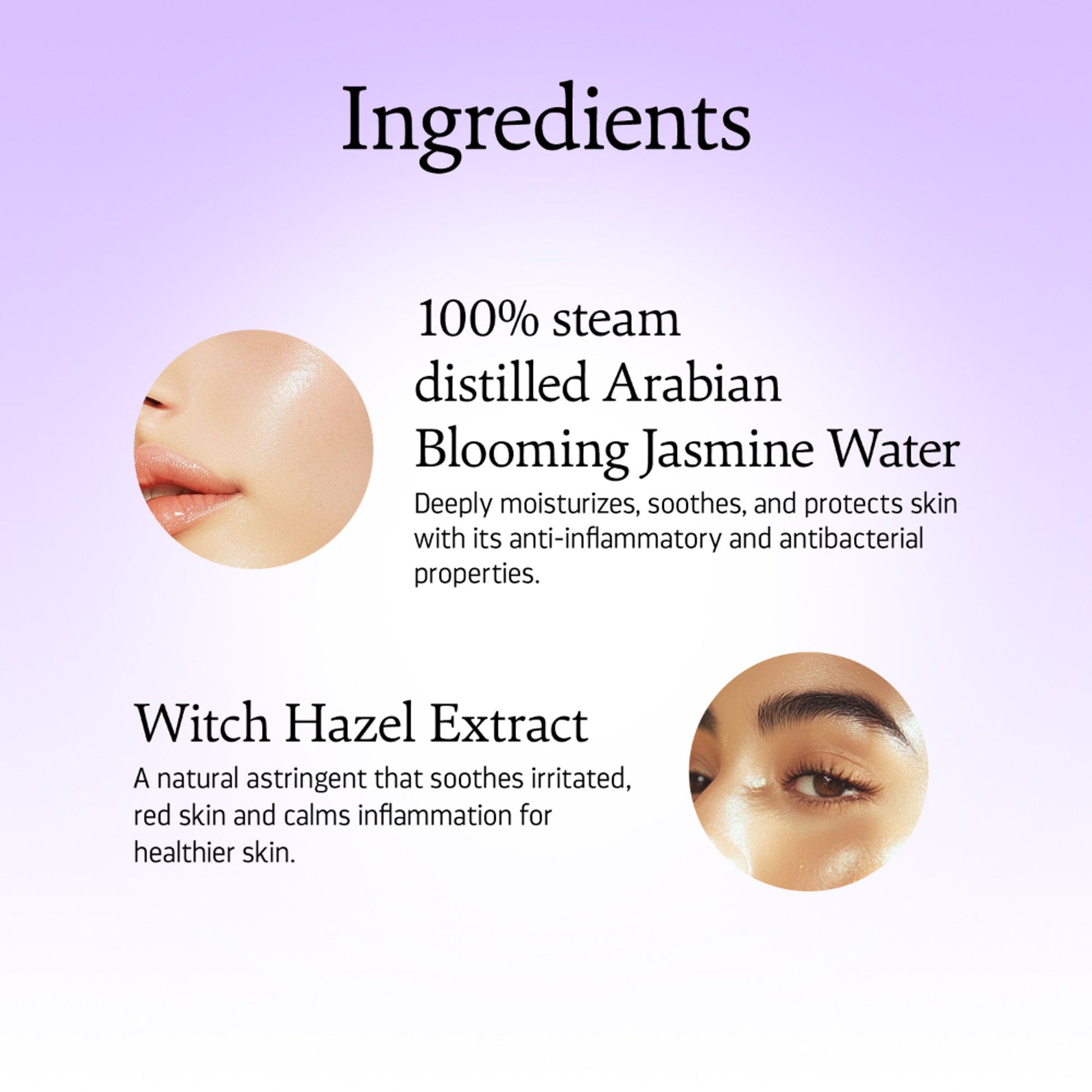 Indulgeo Essentials Arabian Blooming Jasmine Witch Hazel Toning Mist/Toner For Dry Skin