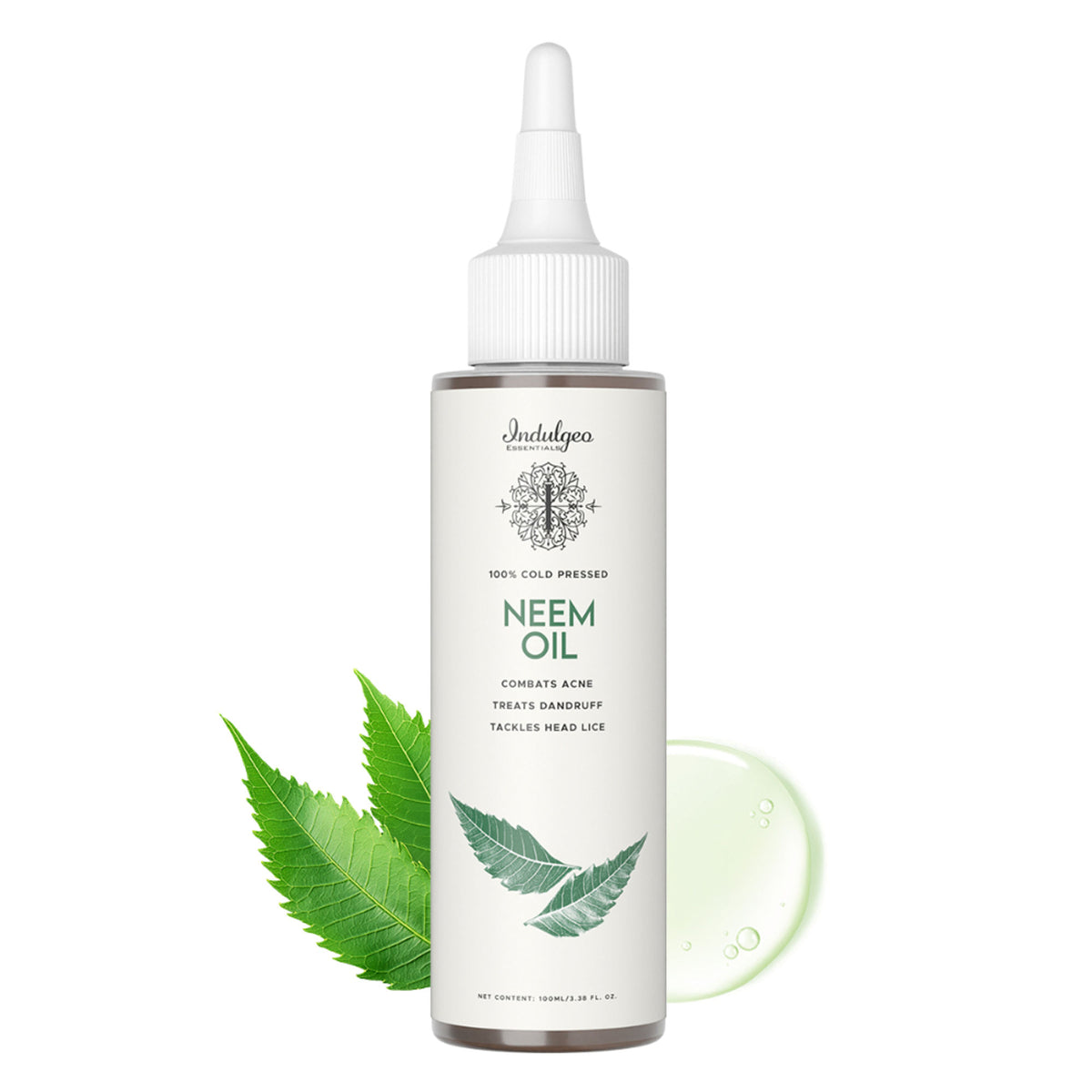 Indulgeo Essentials 100% Cold Pressed Pure Herbal Neem Oil For Hair & Skin