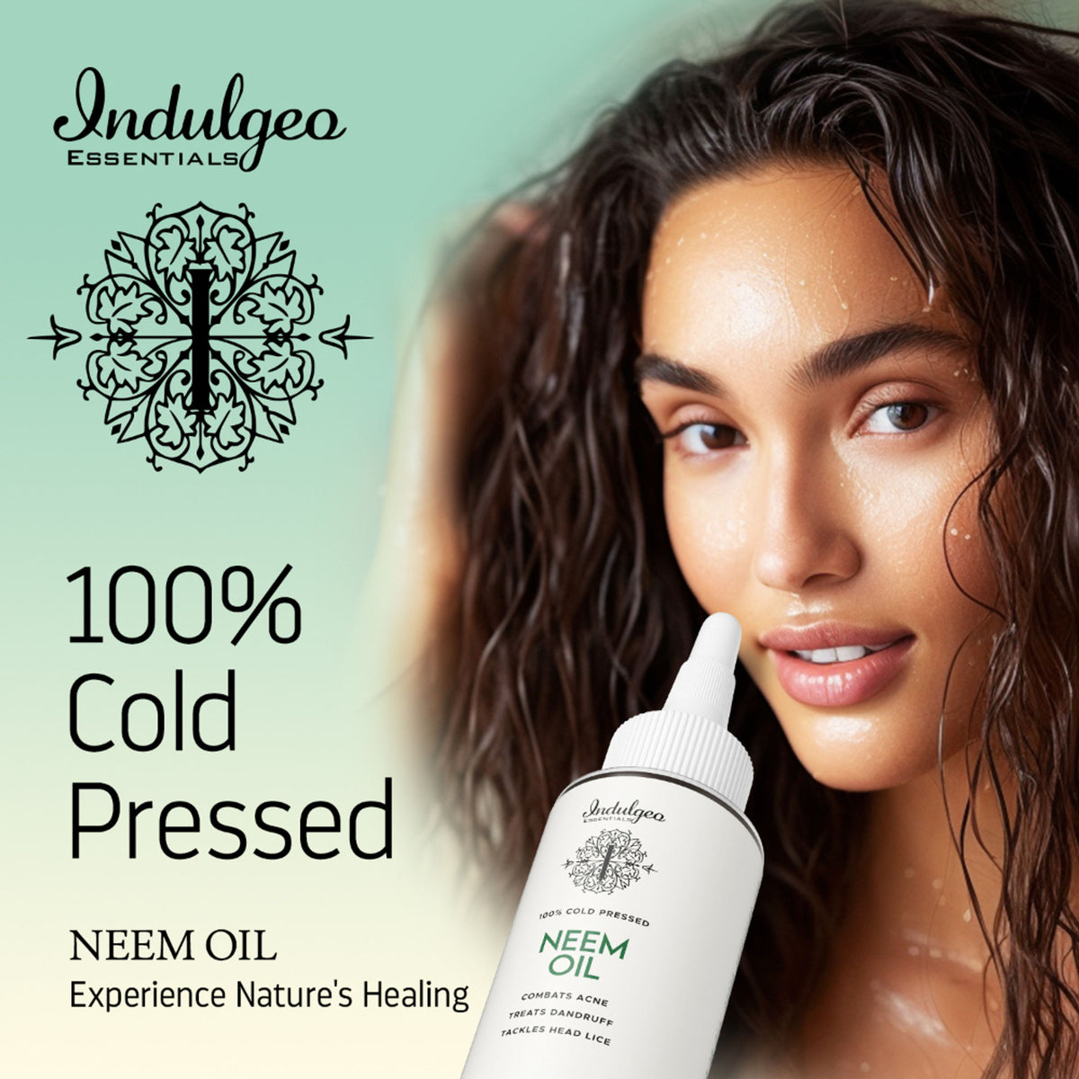 Indulgeo Essentials 100% Cold Pressed Pure Herbal Neem Oil For Hair & Skin