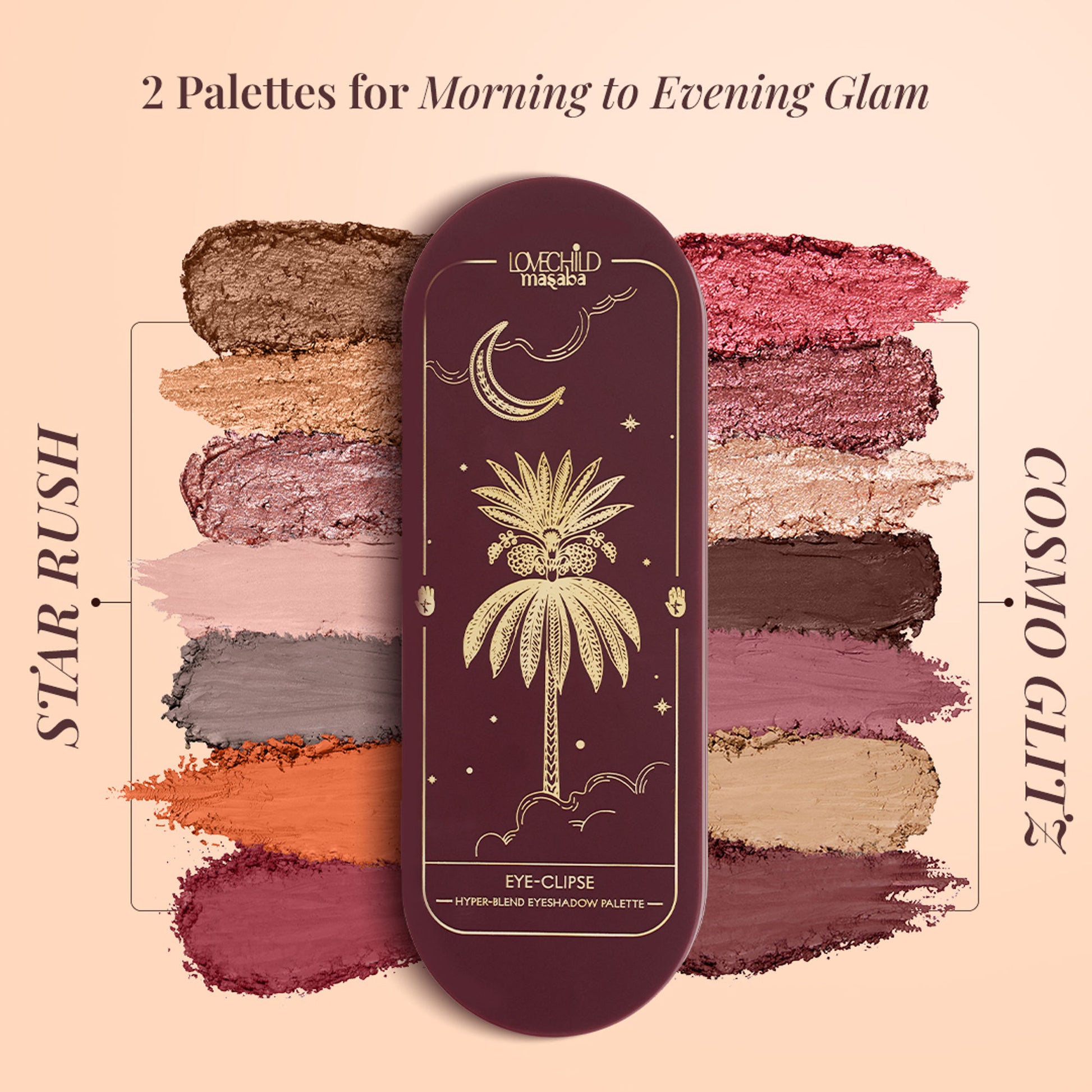 LoveChild Masaba Hyper-Blend Eyeshadow Palette - Cosmo Glitz