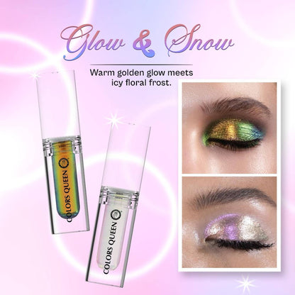 Colors Queen Multichrome Liquid Eyeshadow Combo Pack Of 2 - 01 - Unicorn Gold Rush