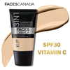 Faces Canada All Day Hydra Matte Mini - 3 In 1 Foundation + Moisturizer + SPF 30 - Absolute Ivory 012