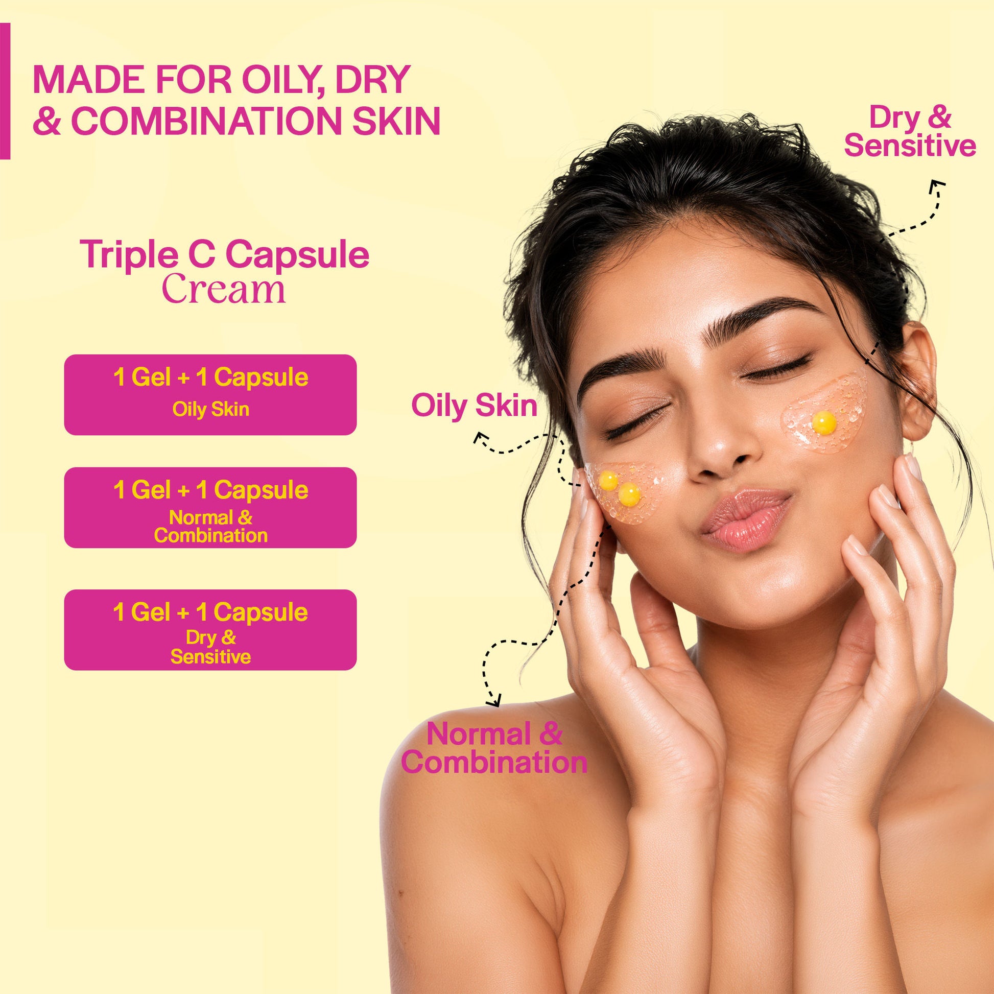 SUROSKIE Glow Capsule Cream Triple C Face Cream