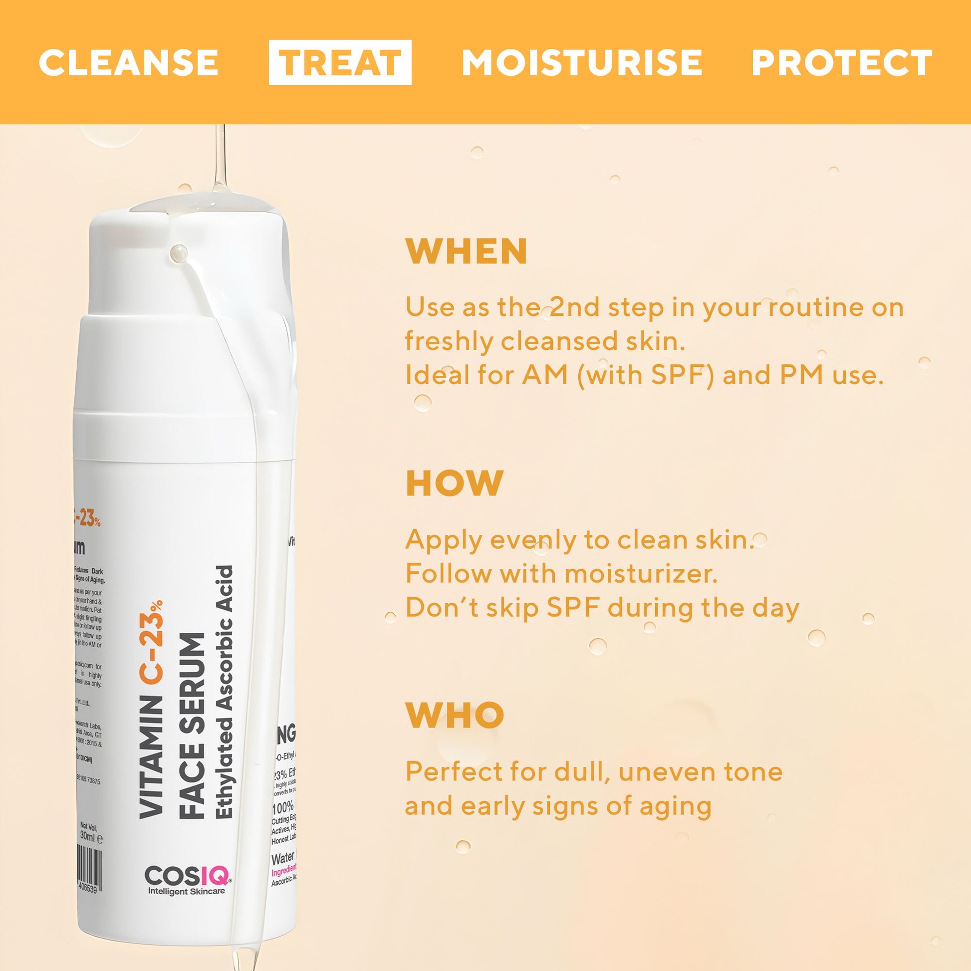 Cos-IQ Vitamin C-23 Only 2 Ingredients Face Serum