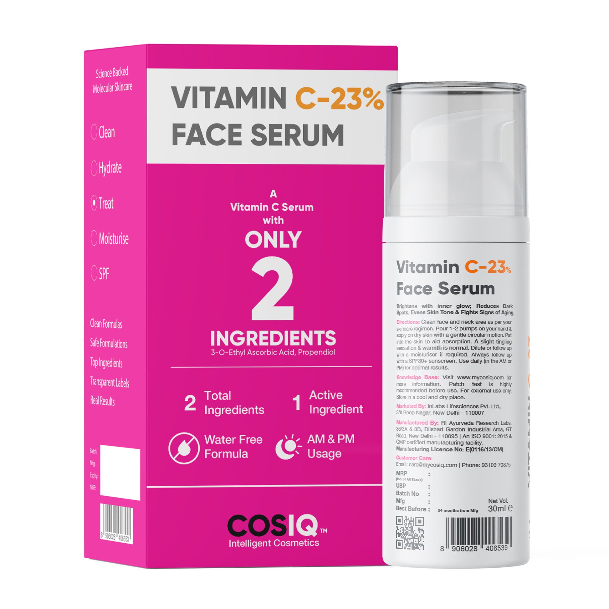 Cos-IQ Vitamin C-23 Only 2 Ingredients Face Serum