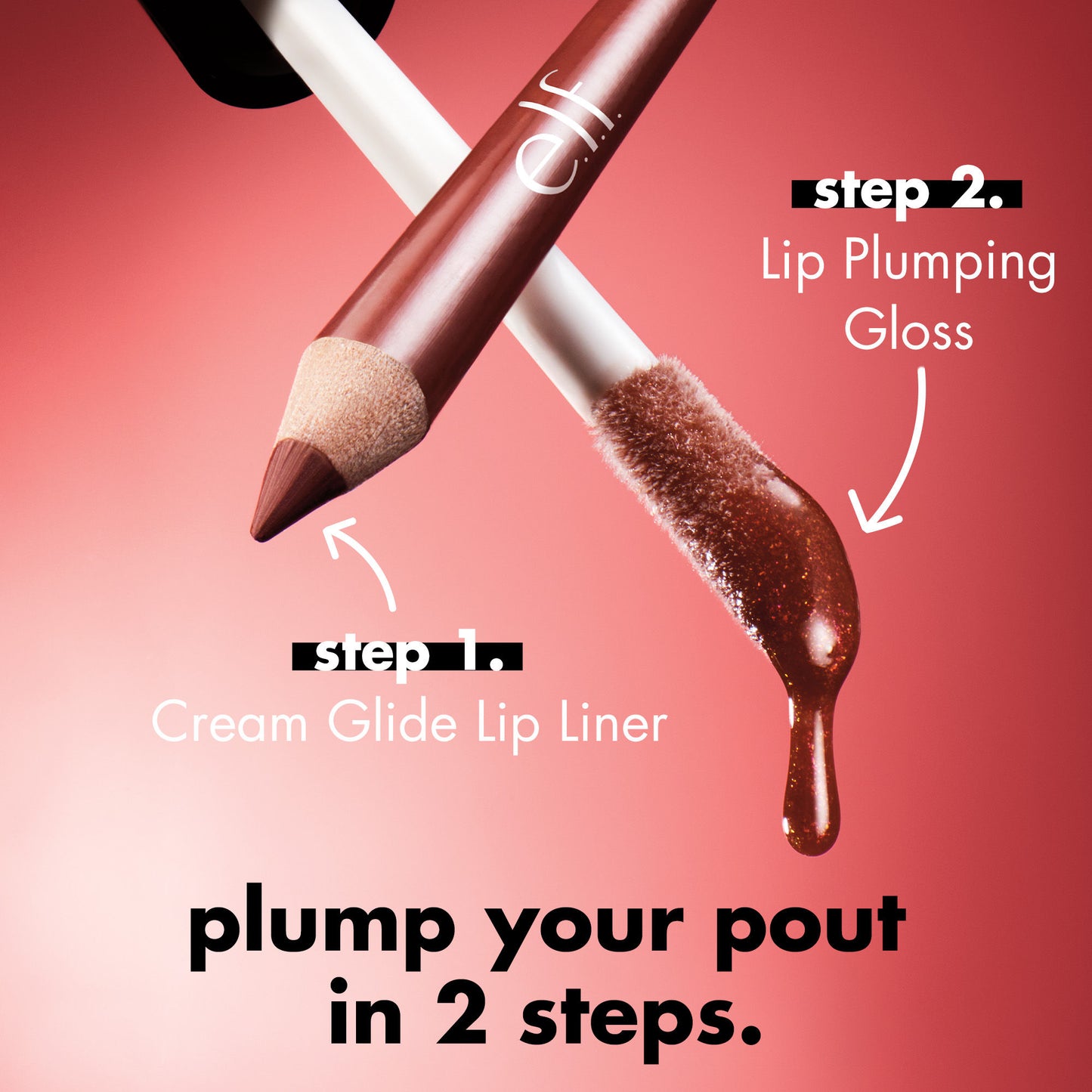 e.l.f. Cosmetics Lip Plumping Gloss - Sparkling Rose