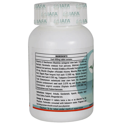 Iafa Ayuveda Kanchanar Guggulu Tablets