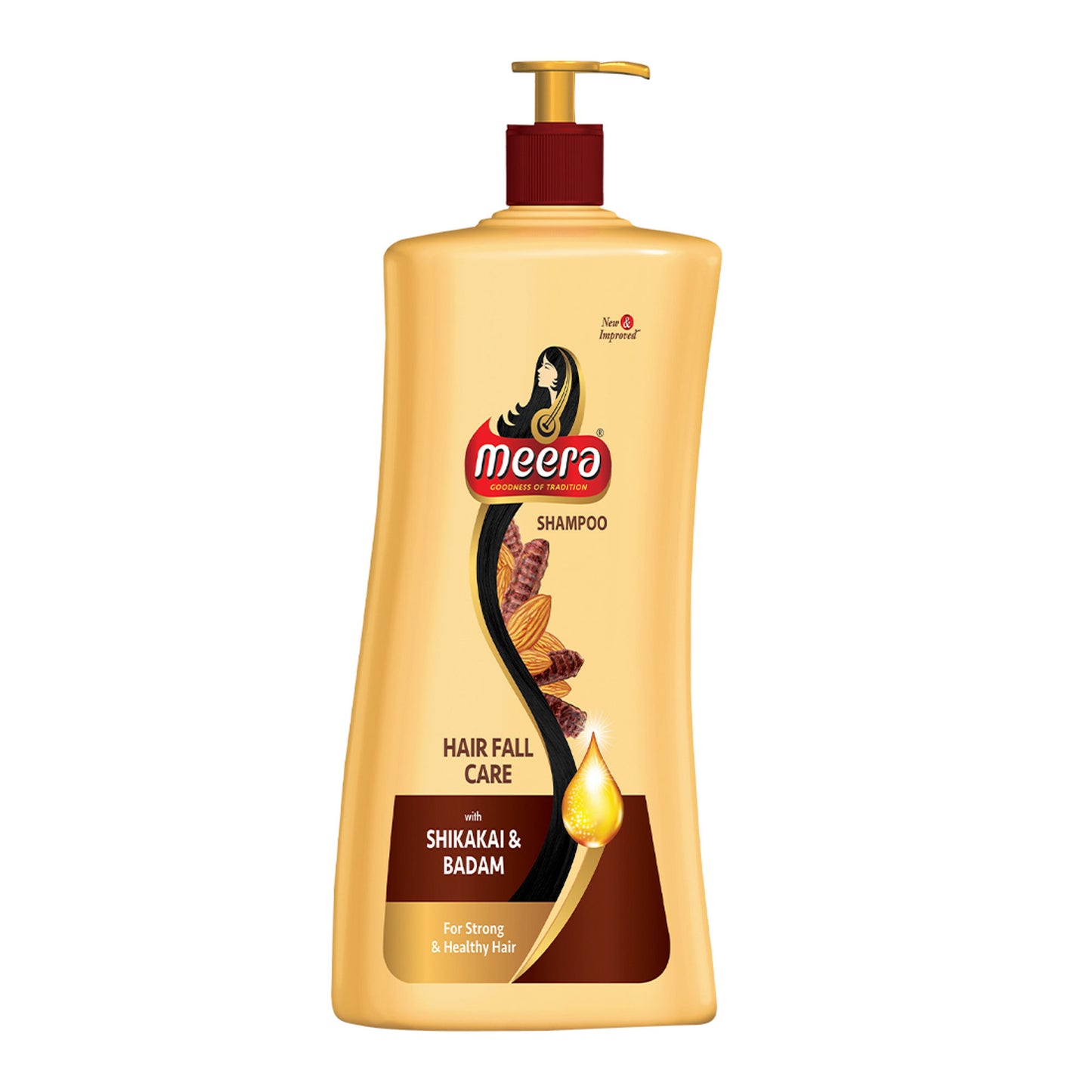 Meera Strong and Healthy Shampoo, With Goodness Of Kunkudukai and Badam