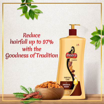 Meera Strong and Healthy Shampoo, With Goodness Of Kunkudukai and Badam
