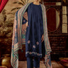 Dhiyona IE Women Floral Embroidered Regular Thread Work Silk Kurta Trousers With Dupatta