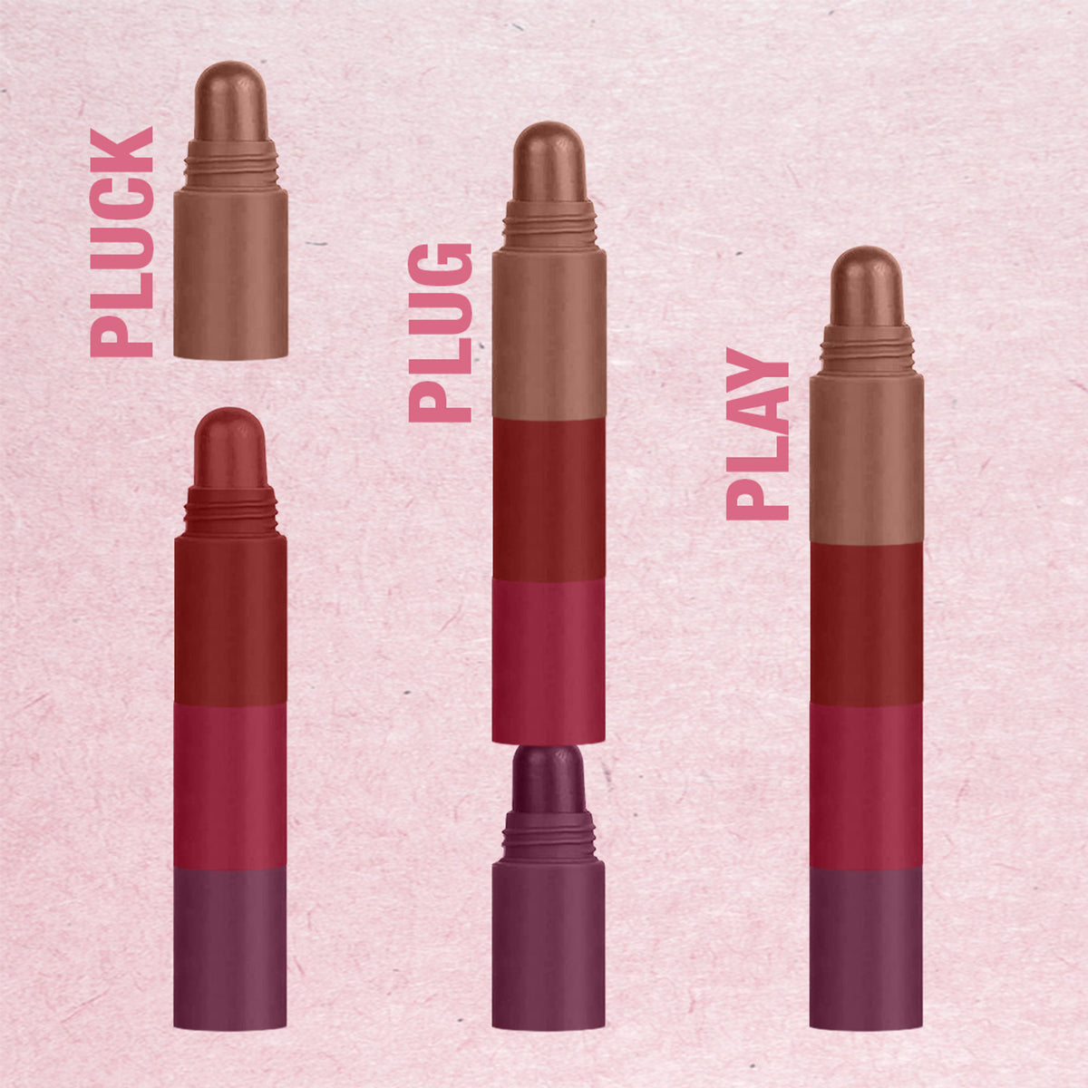 TNW The Natural Wash Long Stay Lipstack Set in Jukebox, featuring natural lip care products displayed in a sleek case.