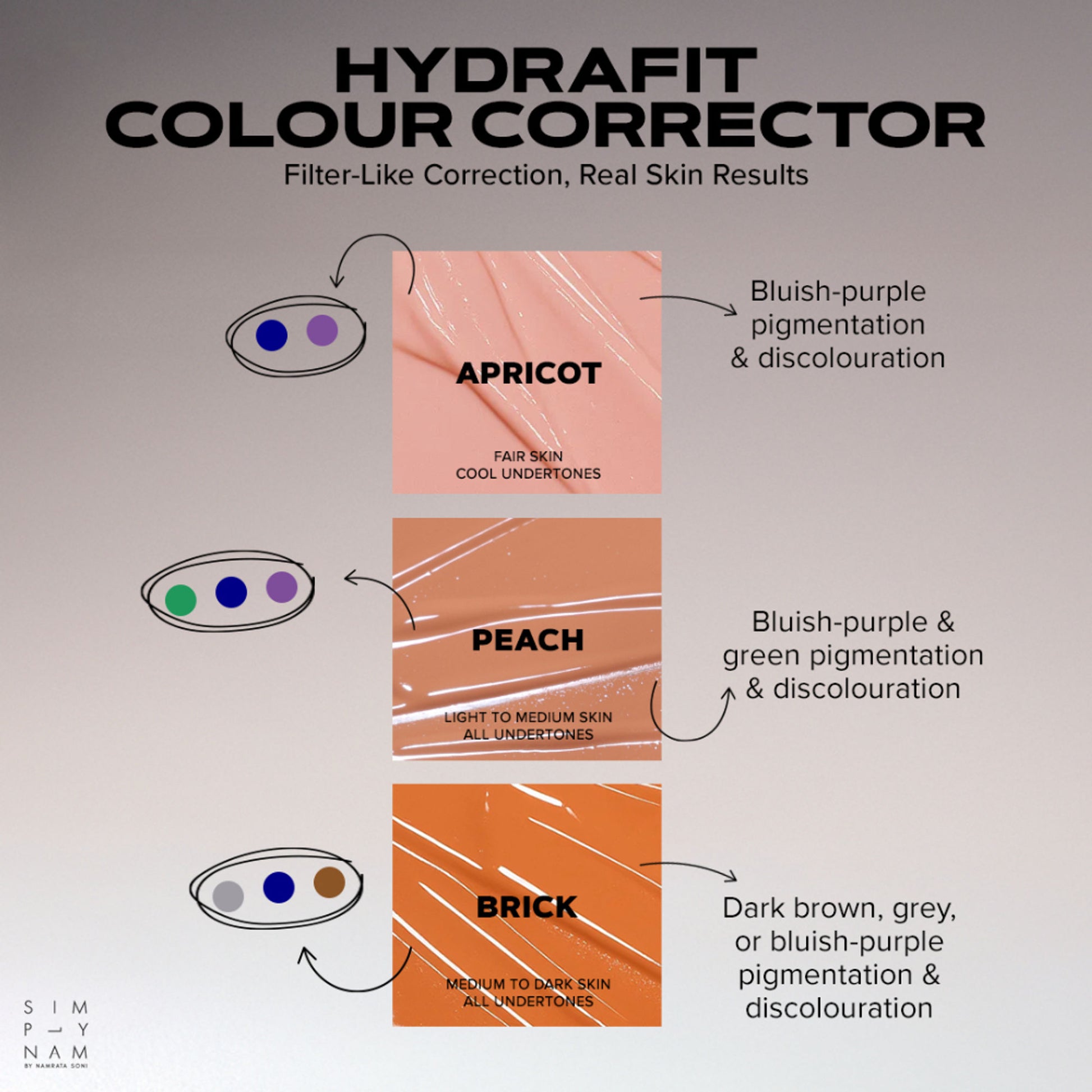 Simply Nam Hydrafit Colour Corrector - Peach