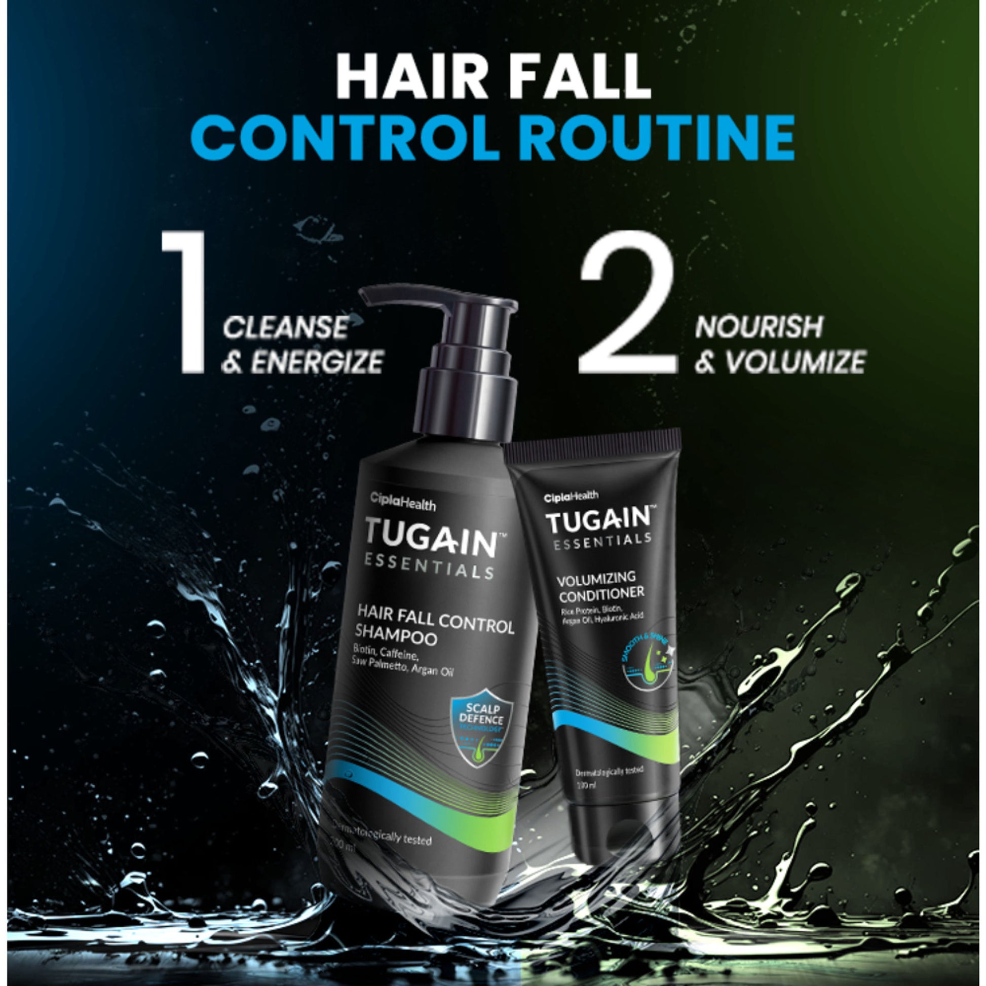 TUGAIN ESSENTIALS Hair Fall Control Shampoo