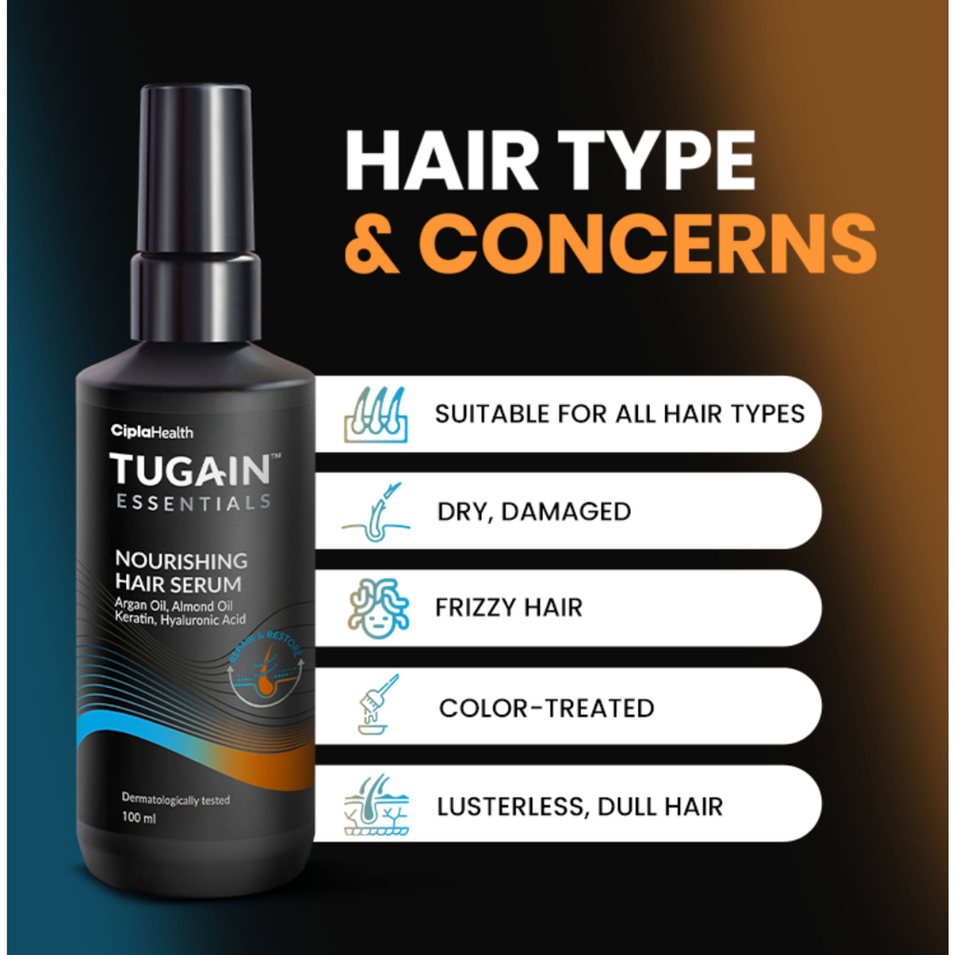 TUGAIN ESSENTIALS Nourishing Hair Serum