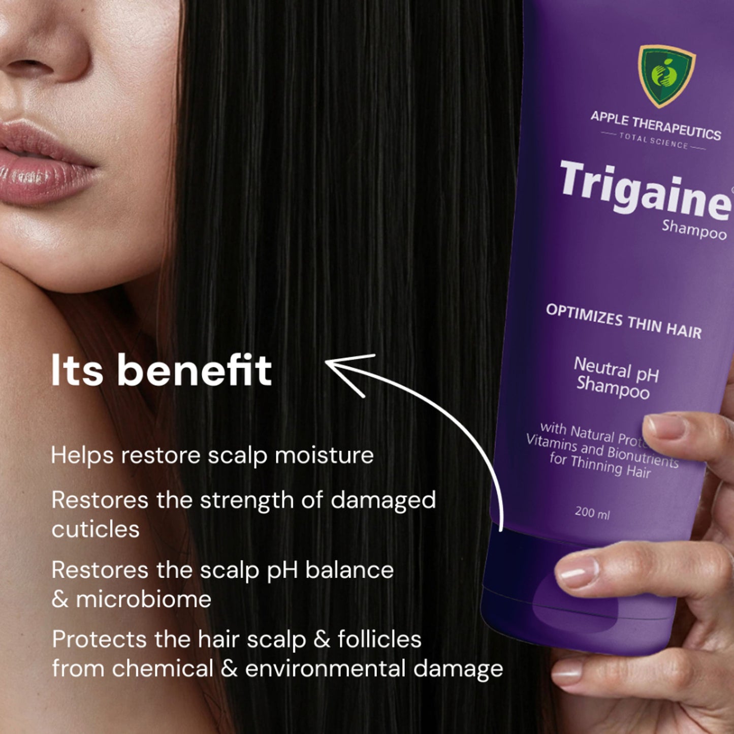 Trigaine PH 5.5 Balanced Shampoo Color & Heat Treated Hair Natural Proteins Vitamins & Bionutrients