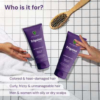 Trigaine PH 5.5 Balanced Shampoo Color & Heat Treated Hair Natural Proteins Vitamins & Bionutrients