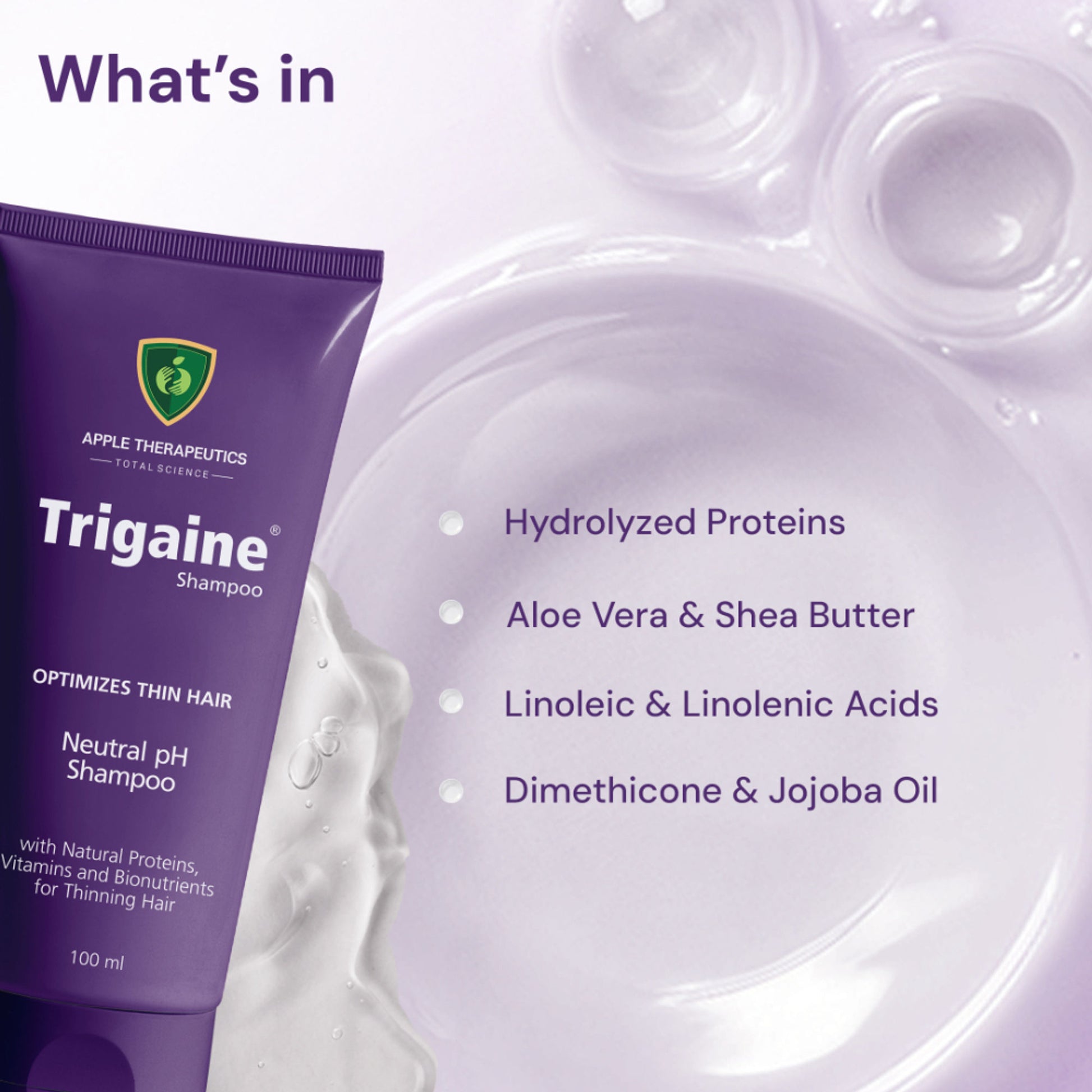 Trigaine PH 5.5 Balanced Shampoo Color & Heat Treated Hair Natural Proteins Vitamins & Bionutrients