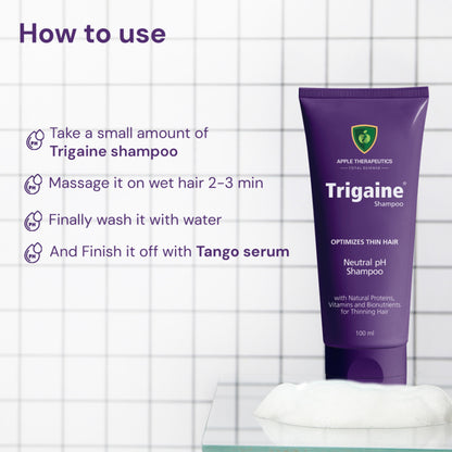 Trigaine PH 5.5 Balanced Shampoo Color & Heat Treated Hair Natural Proteins Vitamins & Bionutrients
