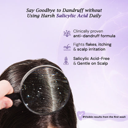 Trigaine Pro Daily Anti Dandruff Shampoo with Climbazole, Prioctone Olamine, ZPTO & Conditioner