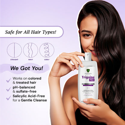Trigaine Pro Daily Anti Dandruff Shampoo with Climbazole, Prioctone Olamine, ZPTO & Conditioner