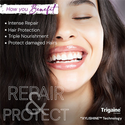Trigaine Caffeine Hair Repair Mask for Damaged, Dull & Frizzy Hair, Xylishine, Vitamin E & Caffeine