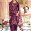 Dhiyona IE Floral Embroidered Regular Thread Work Kurta With Trousers & Dupatta