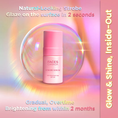 FACES CANADA Strobe Serum - Brightening Serum + Strobe Cream + SPF 30 Sunscreen