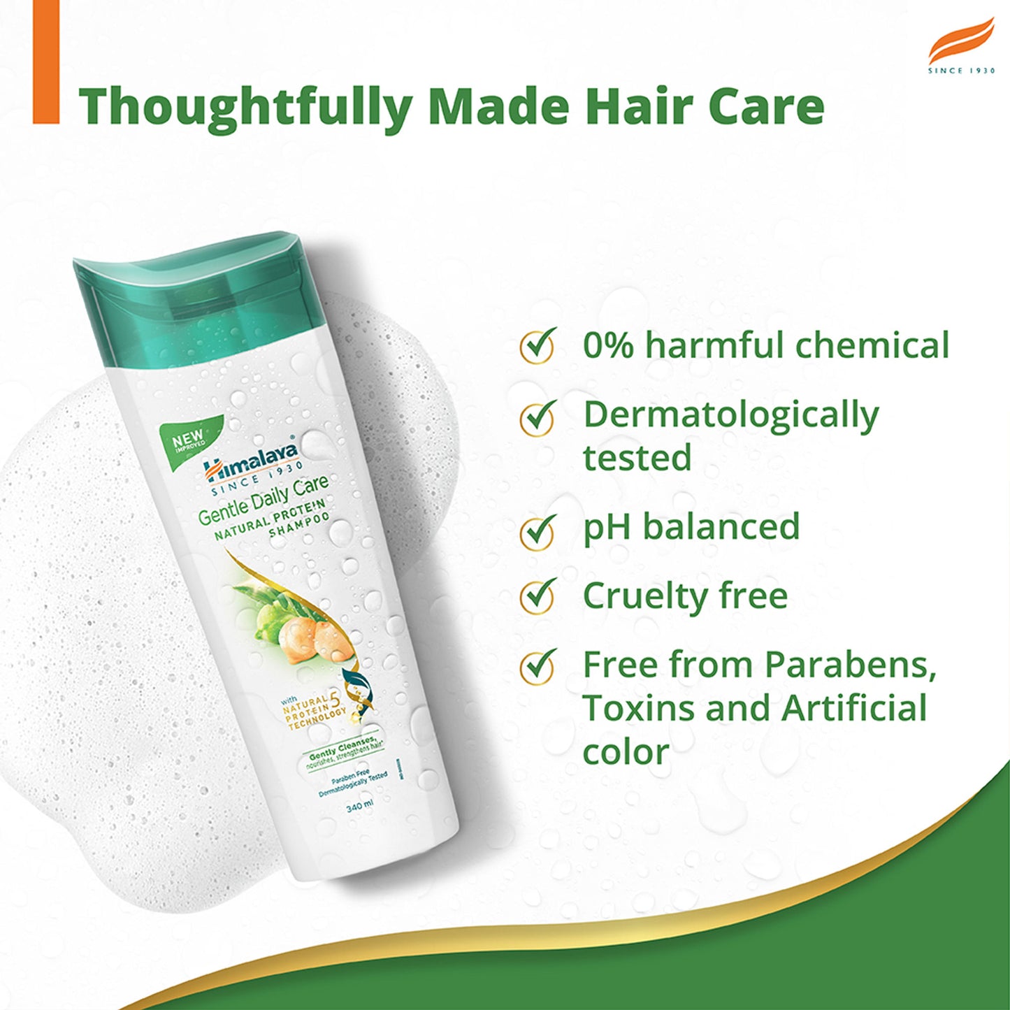 Himalaya Gentle Daily Care Protein Shampoo With Chickpea, Licorice & Amla