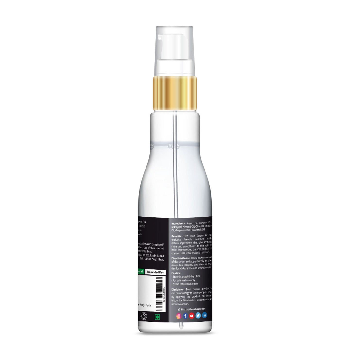 TNW The Natural Wash Black Seed Hair Serum For Dry, Frizzy & Tangle Free Hair