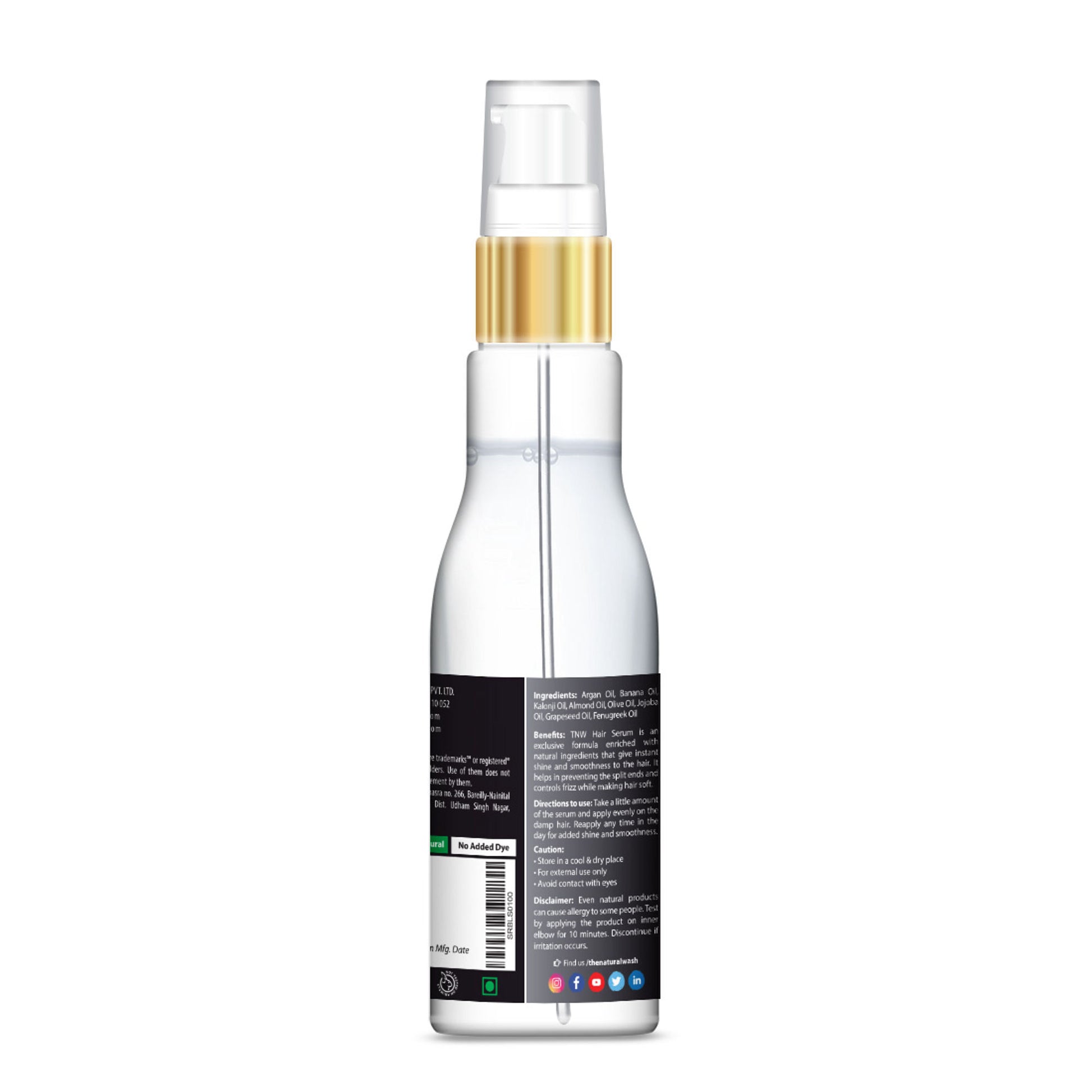 TNW The Natural Wash Black Seed Hair Serum For Dry, Frizzy & Tangle Free Hair
