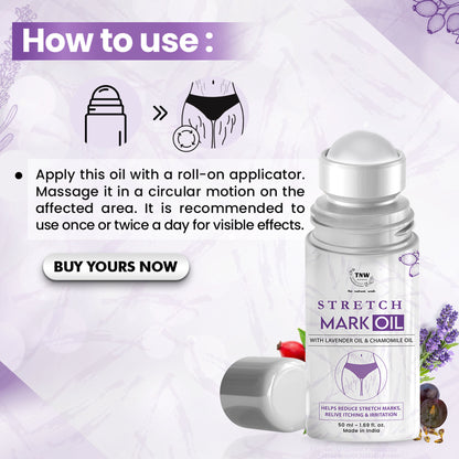 TNW The Natural Wash Stretch Mark Oil For Reducing Scars & Pigmentation