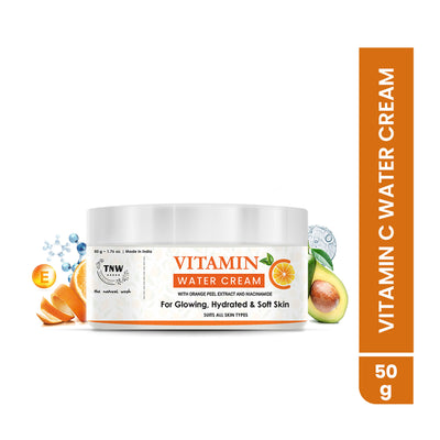 TNW The Natural Wash Vitamin C Water Cream Face Moisturizer With Orange Peel & Niacinamide