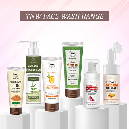TNW The Natural Wash Oil-Controlling Kumkumadi Foaming Face Wash For Glowing Skin