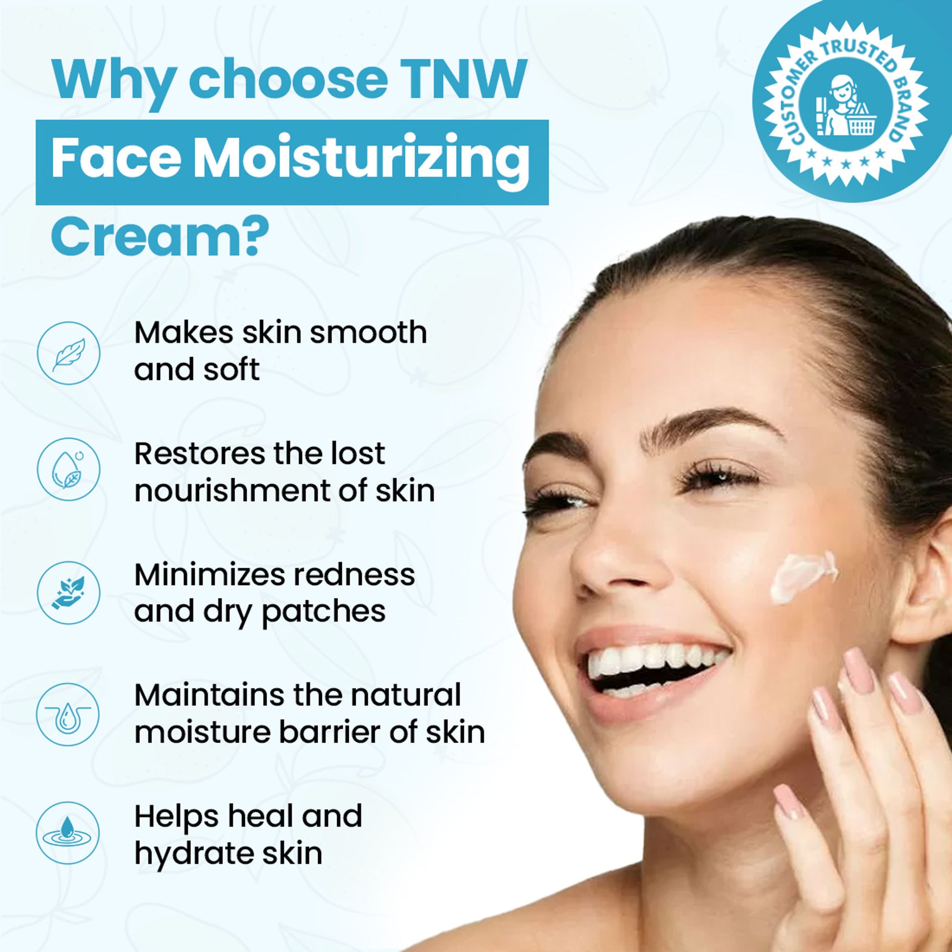 TNW The Natural Wash Face Moisturizing Cream With Shea Butter For Dry And Sensitive Skin