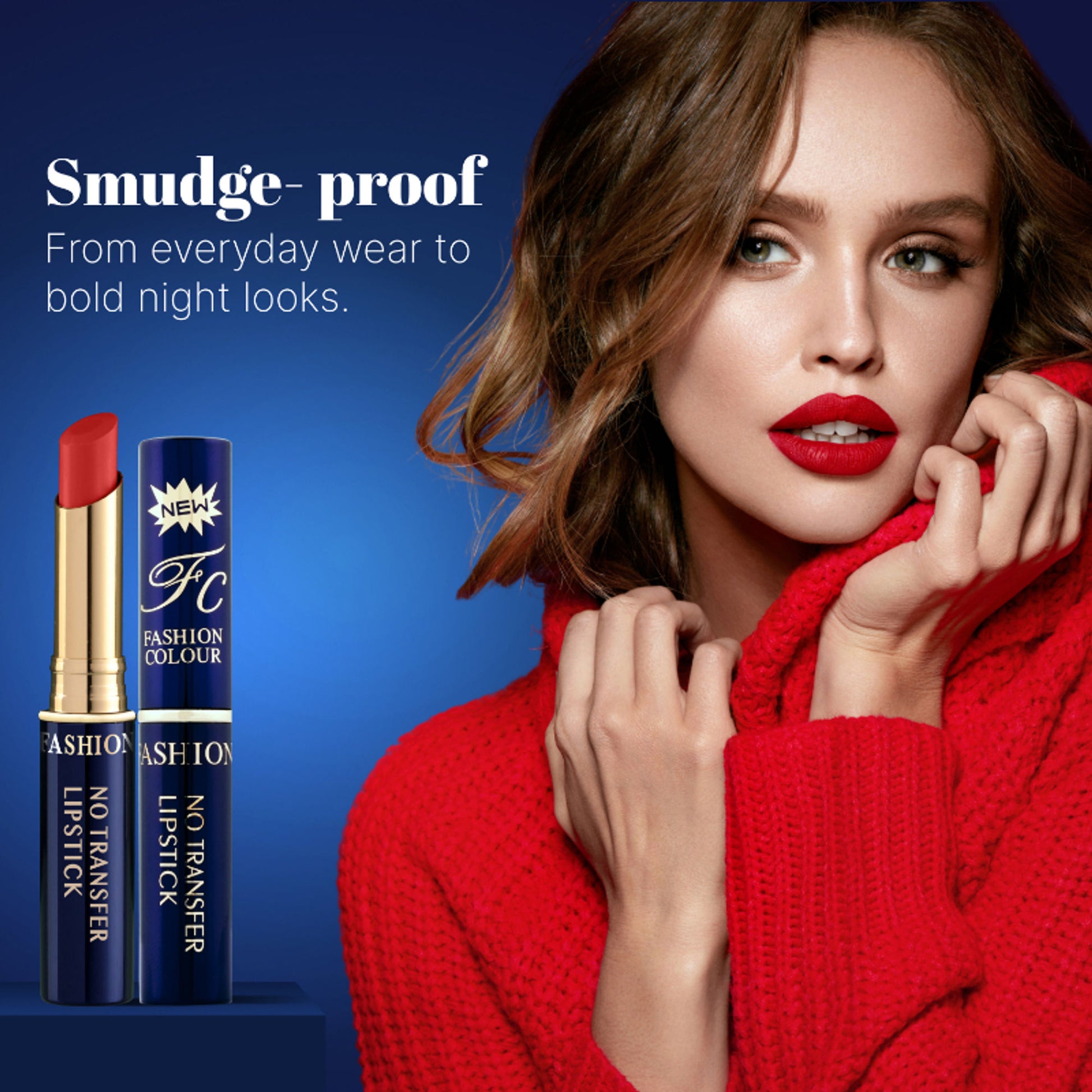 FASHION COLOUR Non-Transfer Matt Waterproof Lipstick - 37 Coral