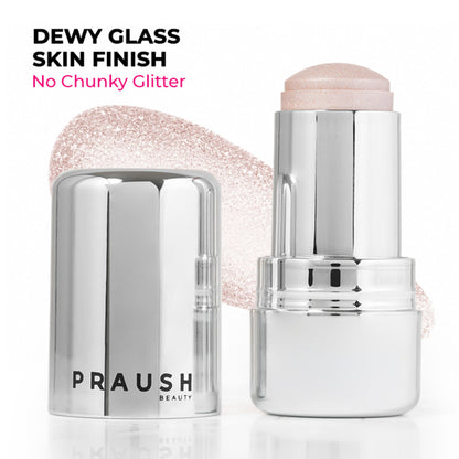 Praush Beauty ICY Glow Jelly Highlighter & Strobe Stick - Champagne
