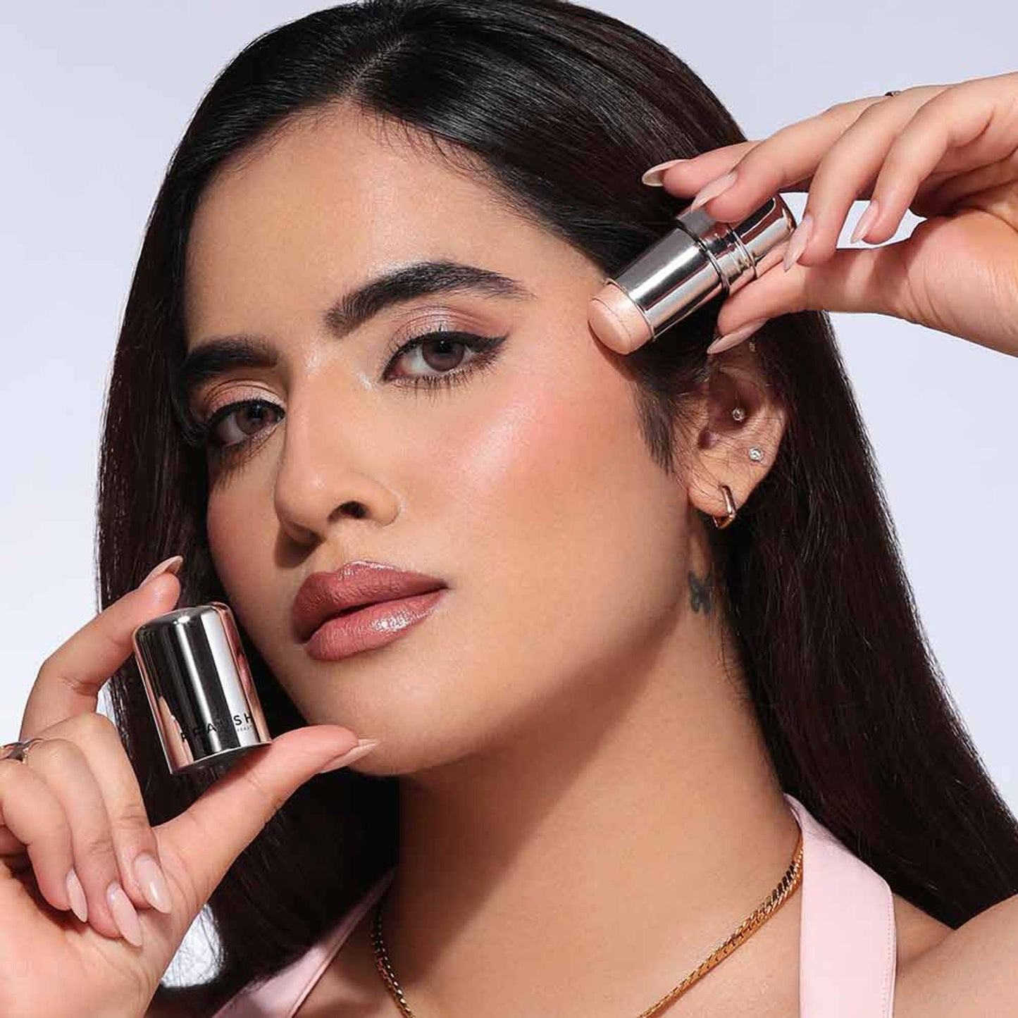Praush Beauty ICY Glow Jelly Highlighter & Strobe Stick - Champagne