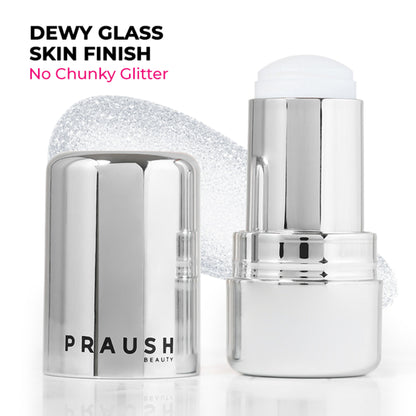Praush Beauty ICY Glow Jelly Highlighter & Strobe Stick - Silver