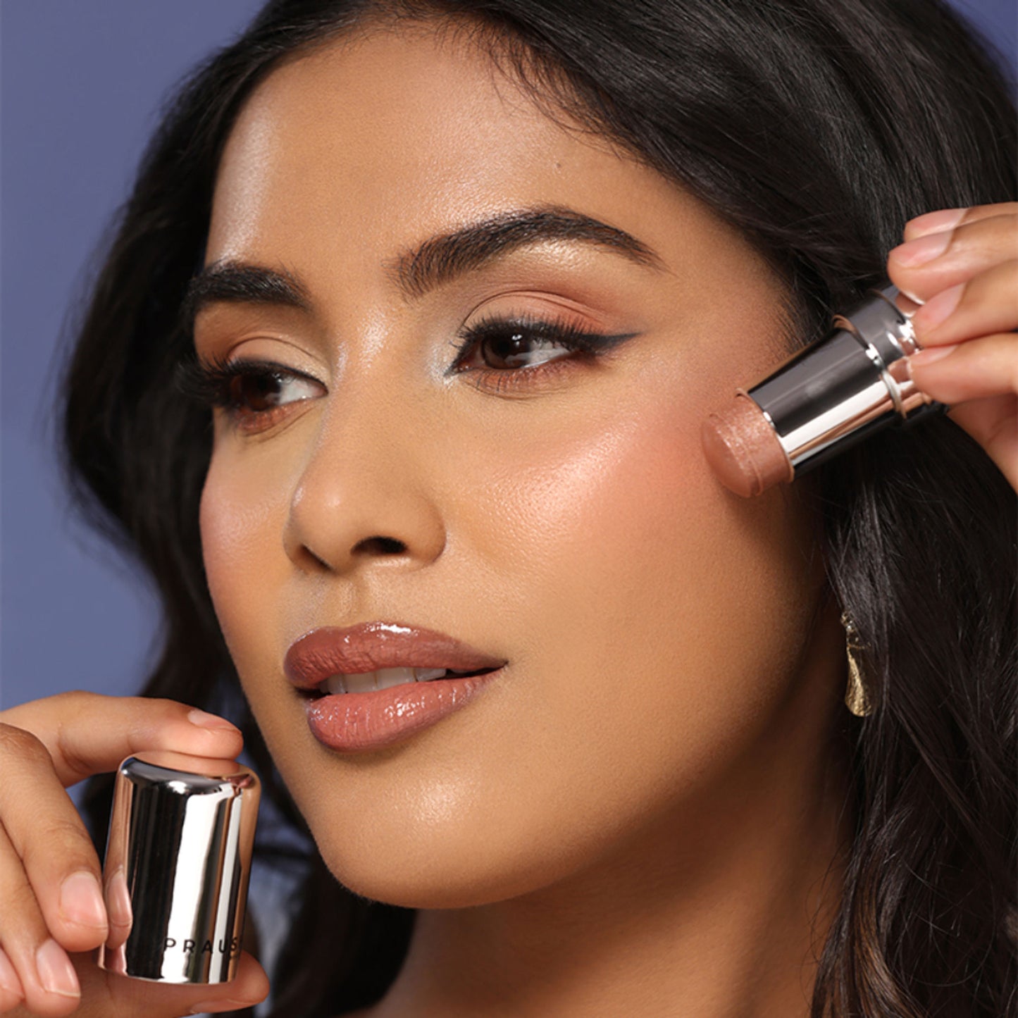 Praush Beauty ICY Glow Jelly Highlighter & Strobe Stick - Gold