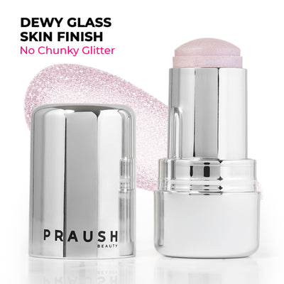 Praush Beauty ICY Glow Jelly Highlighter & Strobe Stick - Pink