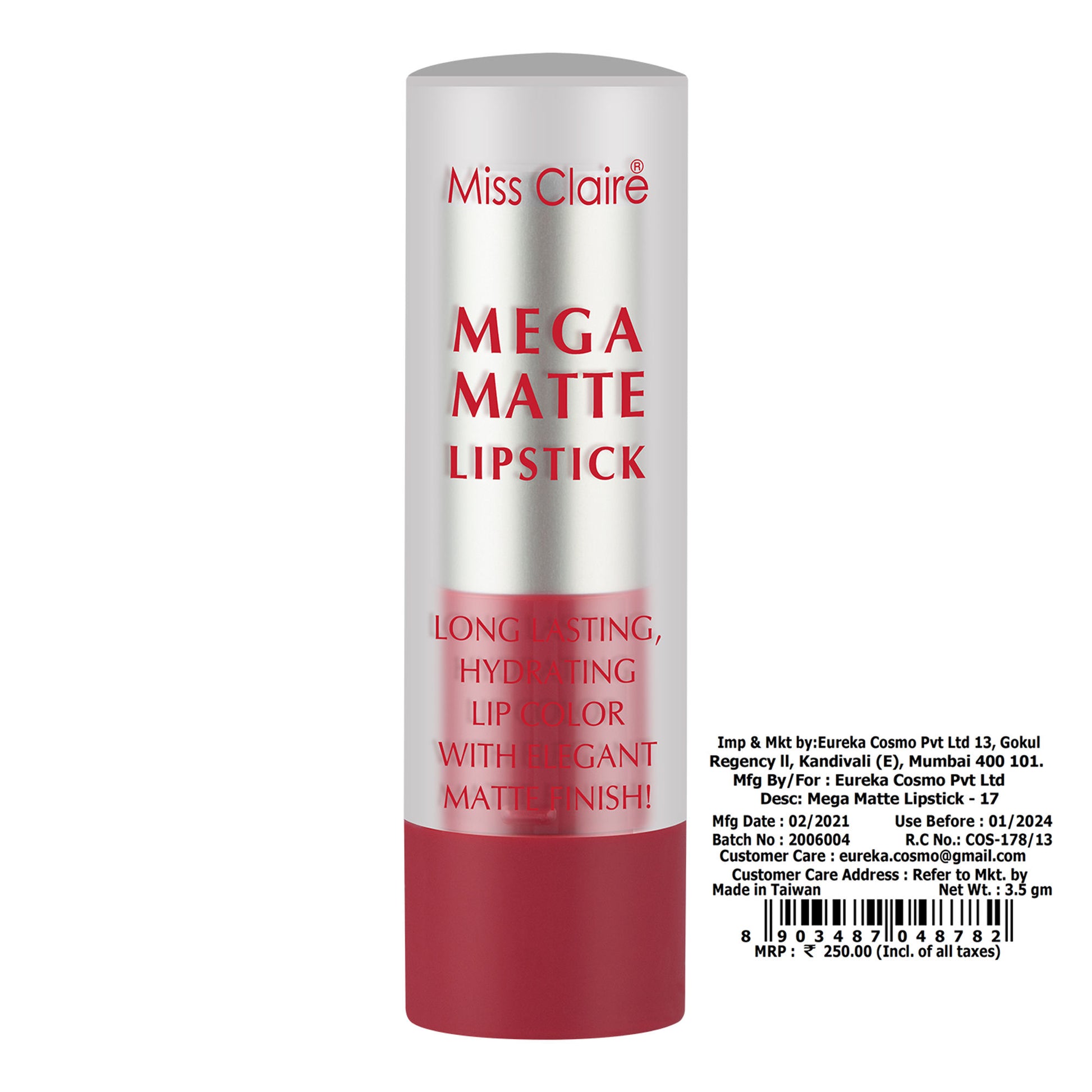 Miss Claire Mega Matte Lipstick - 17