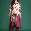 Indyancart IE Floral Printed Sequinned Kurta with Salwar