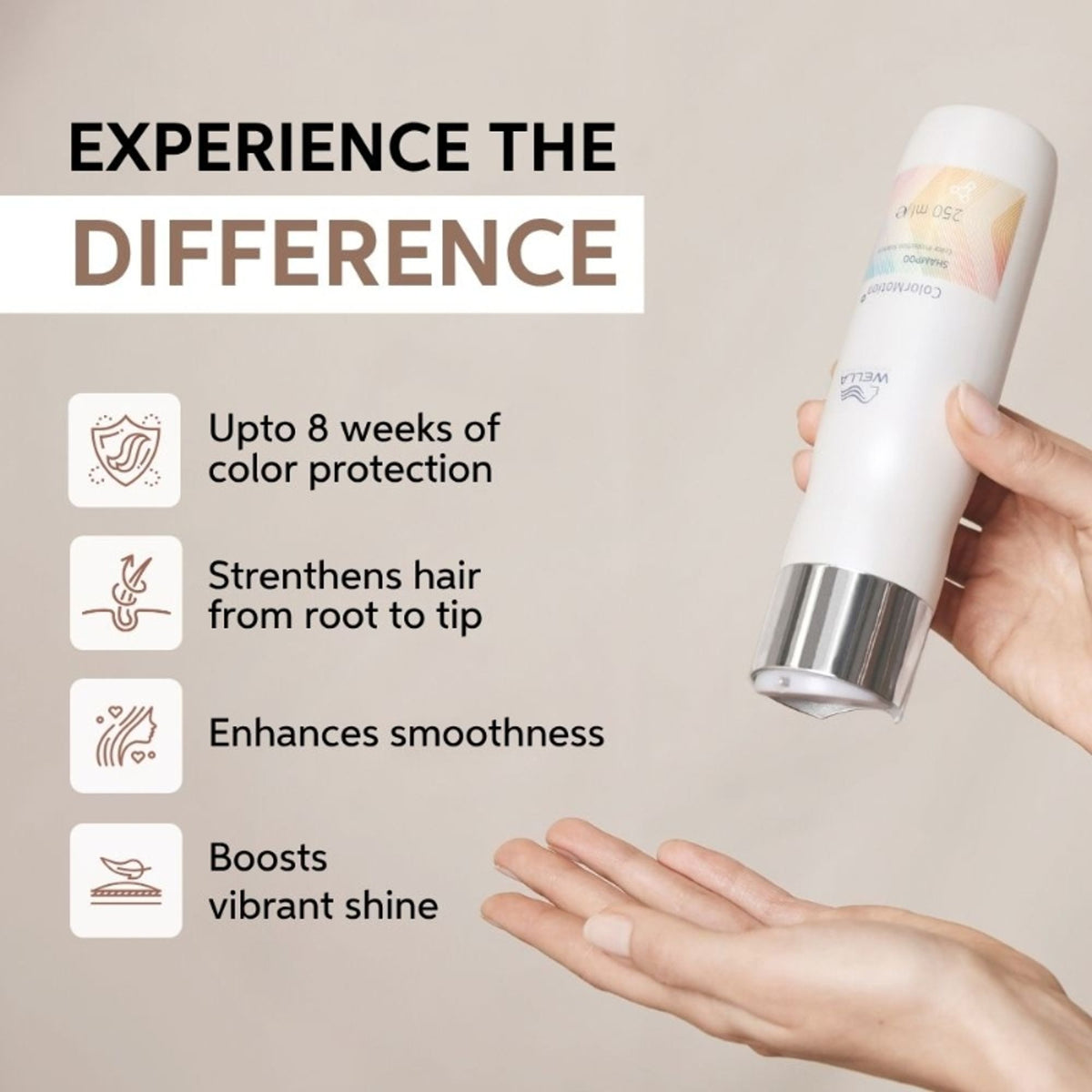 Wella Professionals ColorMotion+ Color Protection Shampoo for Coloured Hair, with Vibrant Shine