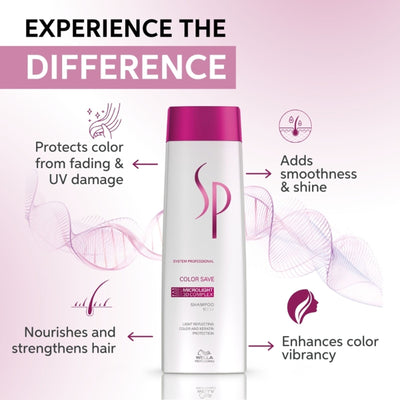 System Professional Color Save Shampoo for Colored Hair, Sulfate-Free Color Protect Shampoo