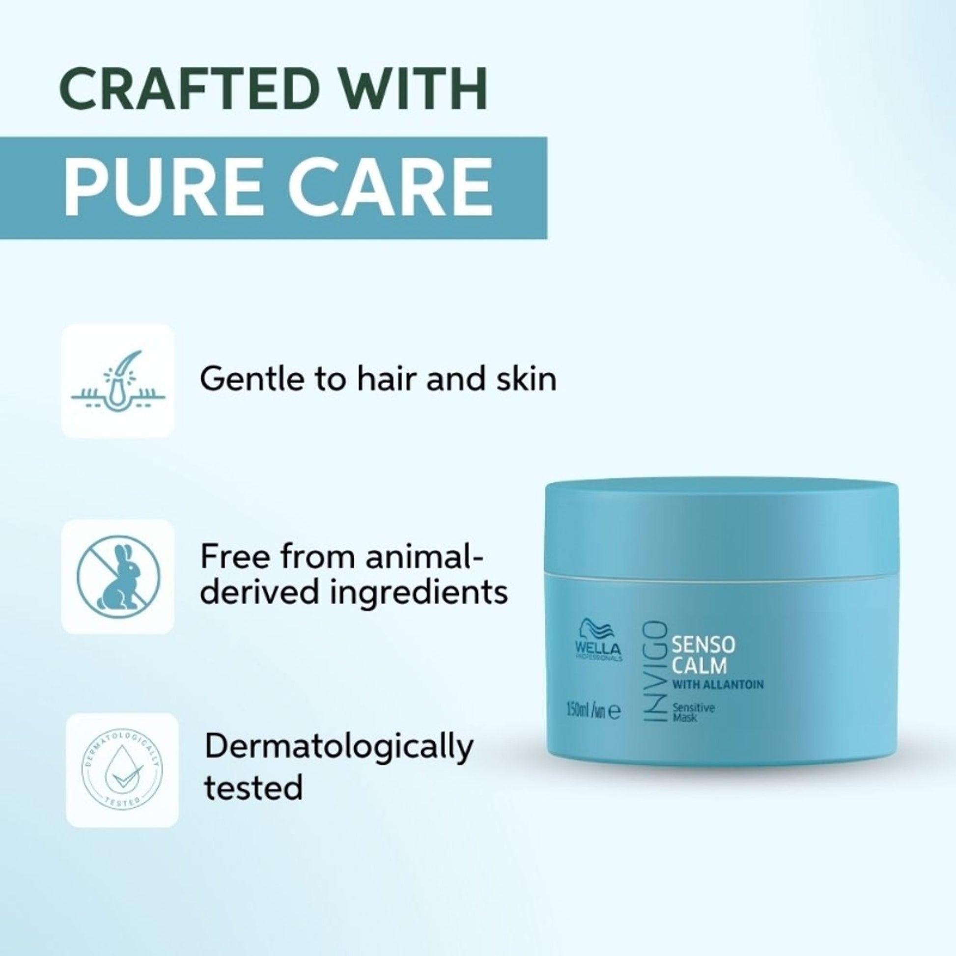Wella Professionals Invigo Balance Senso Calm Hair Mask for Frizzy, Damaged Hair & Itchy Scalp