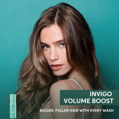 Wella Professionals Invigo Volume Boost Bodifying Shampoo, Lightweight Volumizing Cleanser