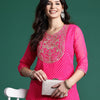 Dhiyona IE Leheriya Printed Indie Printed Georgette Kurta