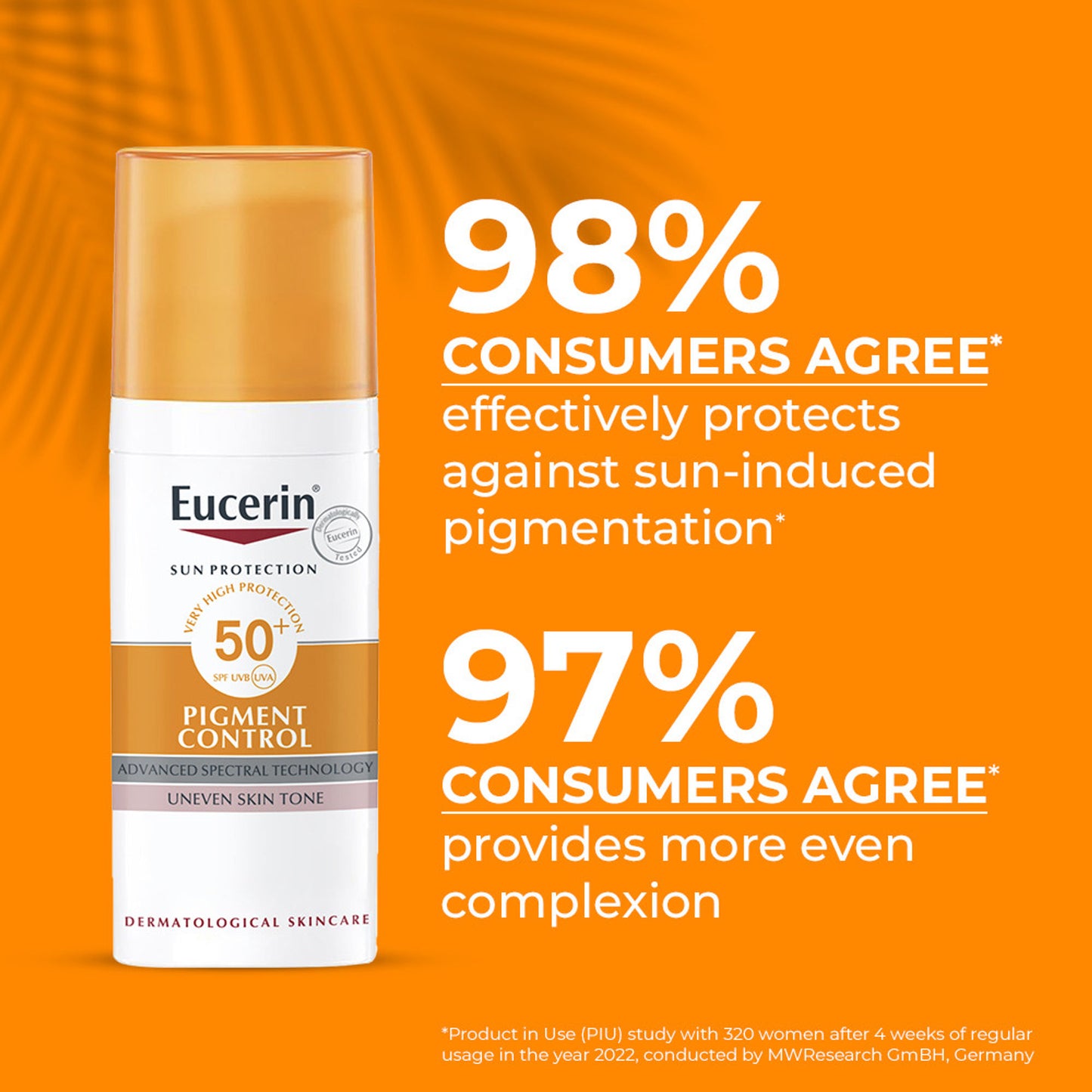 Eucerin Pigment Control Sunscreen Fluid SPF50+ Has Thiamidol Prevent & Reduce Darkspot Is Nonsticky