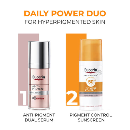 Eucerin Pigment Control Sunscreen Fluid SPF50+ Has Thiamidol Prevent & Reduce Darkspot Is Nonsticky