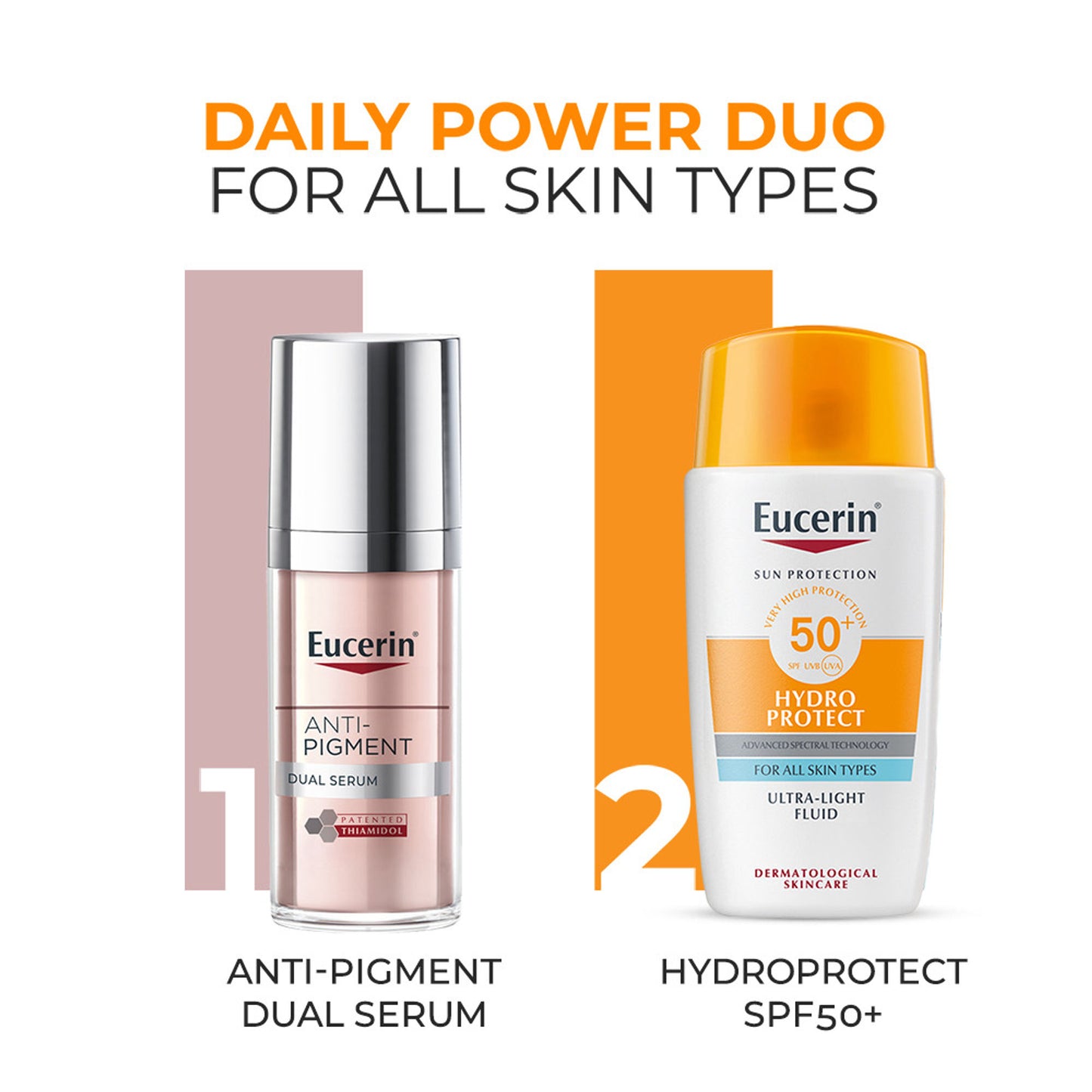 Eucerin Hydro Protect Ultra-Light Sunscreen Fluid SPF50+ With Hyaluronic Acid Has Invisible Finish